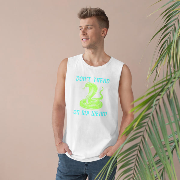 Unisex Snake Print Tank - "Don't Tread on My Weird" - Casual Summer Wear