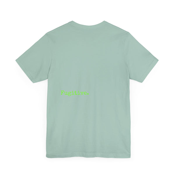 Lime Green Neon Skull Graphic Tee - Fugitive Statement Unisex Jersey Shirt