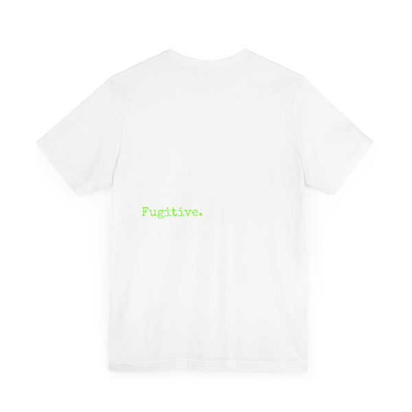 Fugitive Neon Lime Skull Tee - Unisex Jersey Short Sleeve T-Shirt