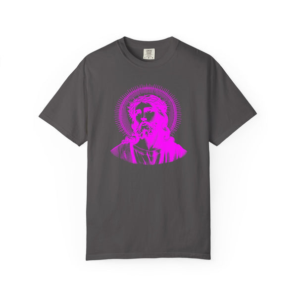 FUGITIVE TEES | SACRED NEON MAGENTA JESUS FREQUENCY TEE