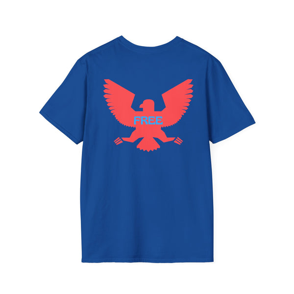 Unisex Softstyle T-Shirt - Vintage Eagle Design with 'FREE' Message
