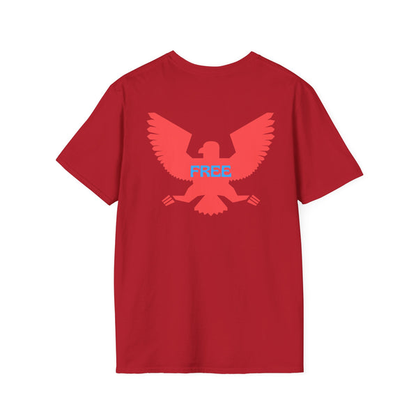 Unisex Softstyle T-Shirt - Vintage Eagle Design with 'FREE' Message