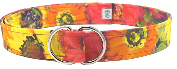 Floral Pop d-ring belt by oliver green