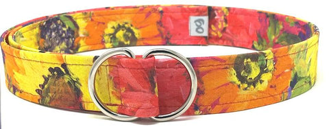 Floral Pop d-ring belt by oliver green