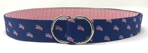 Flag belt by oliver green with contrasting red tail