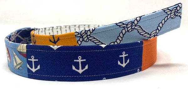 Preppy nautical patchwork belt by oliver green