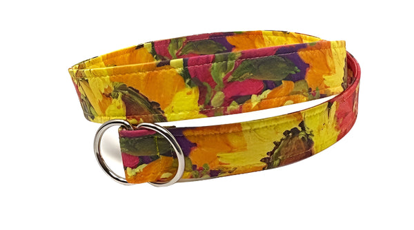 Pop Floral D-RIng Belt by oliver green