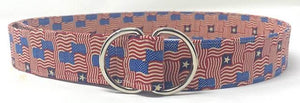 american flag d ring belt by oliver green