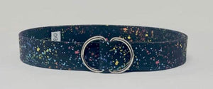 Paint Splatter d-ring belt by oliver green
