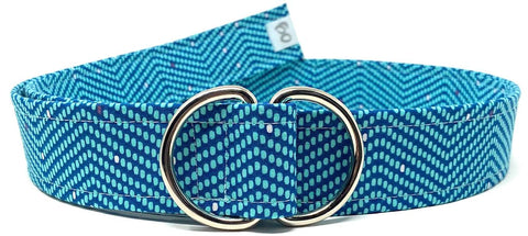 Mod d-ring belt by oliver green in turquoise