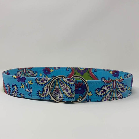 paisley d-ring belt by oliver green