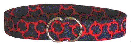 navy and red classic belt from oliver green